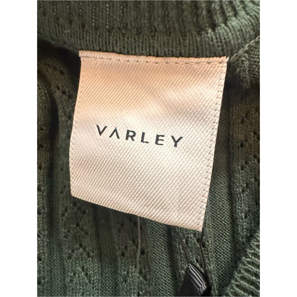 Varley Christine Knit Maxi Dress Green Small NWT Forest Glade Stretch Casual - Picture 14 of 16